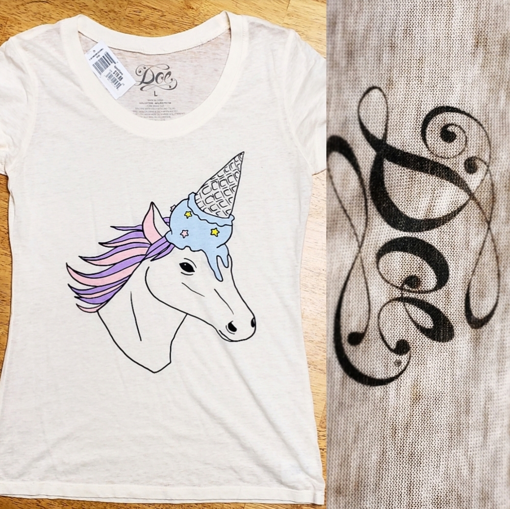 Light Womens Unicorn T-shirt
